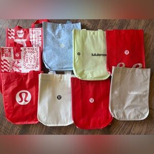 Lululemon Reusable Tote Bags Set of 9